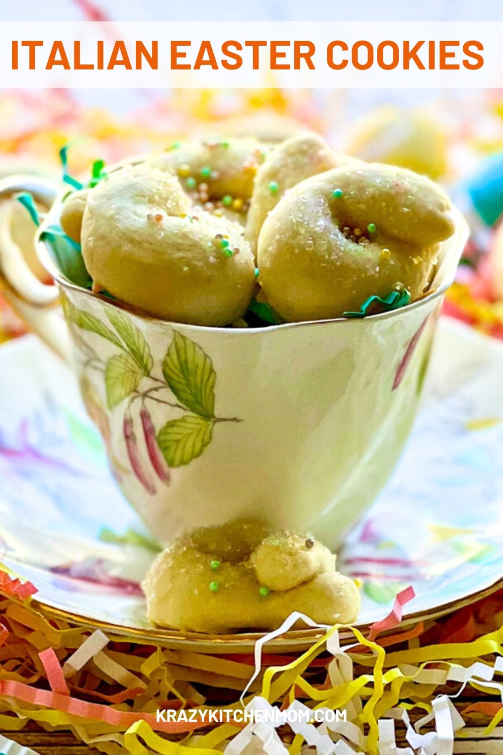 The soft texture, delicate sweetness, and lemon glaze of Italian Easter cookies make them the perfect way to celebrate the Easter season. via @krazykitchenmom