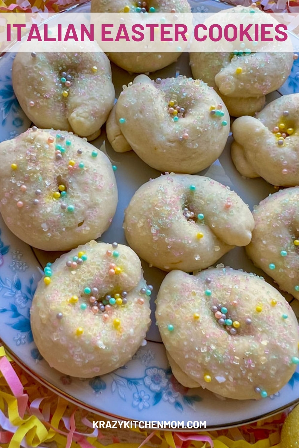 The soft texture, delicate sweetness, and lemon glaze of Italian Easter cookies make them the perfect way to celebrate the Easter season. via @krazykitchenmom