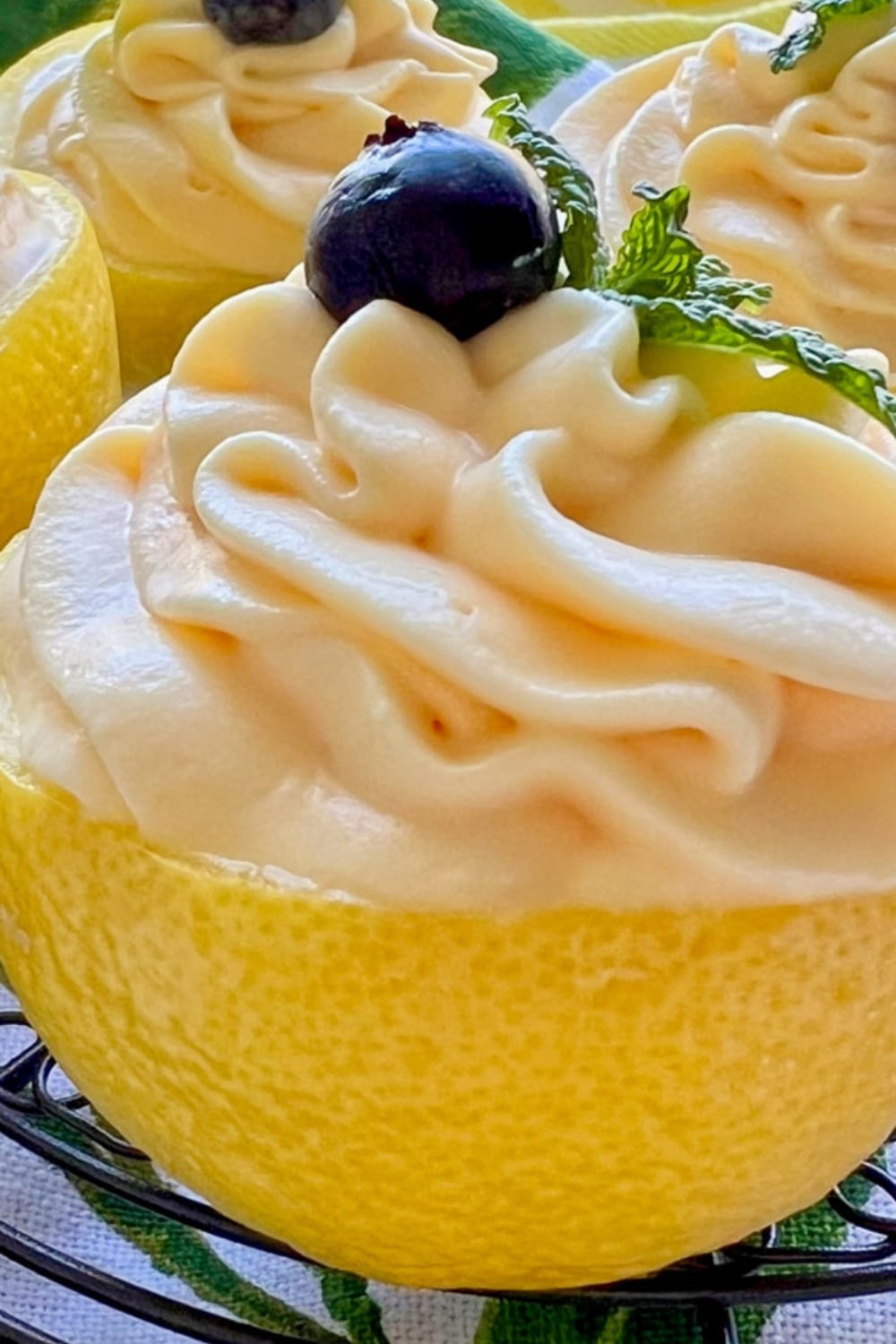 LEMON CHEESECAKE MOUSSE IN A LEMON SHELL