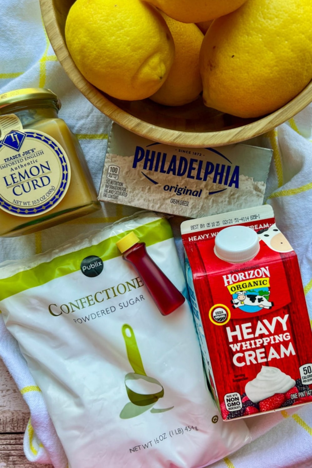 LEMON CHEESECAKE MOUSSE INGREDIENTS